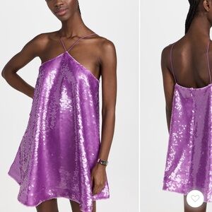 NWT Alexis Vibrant Purple Sequin Dress